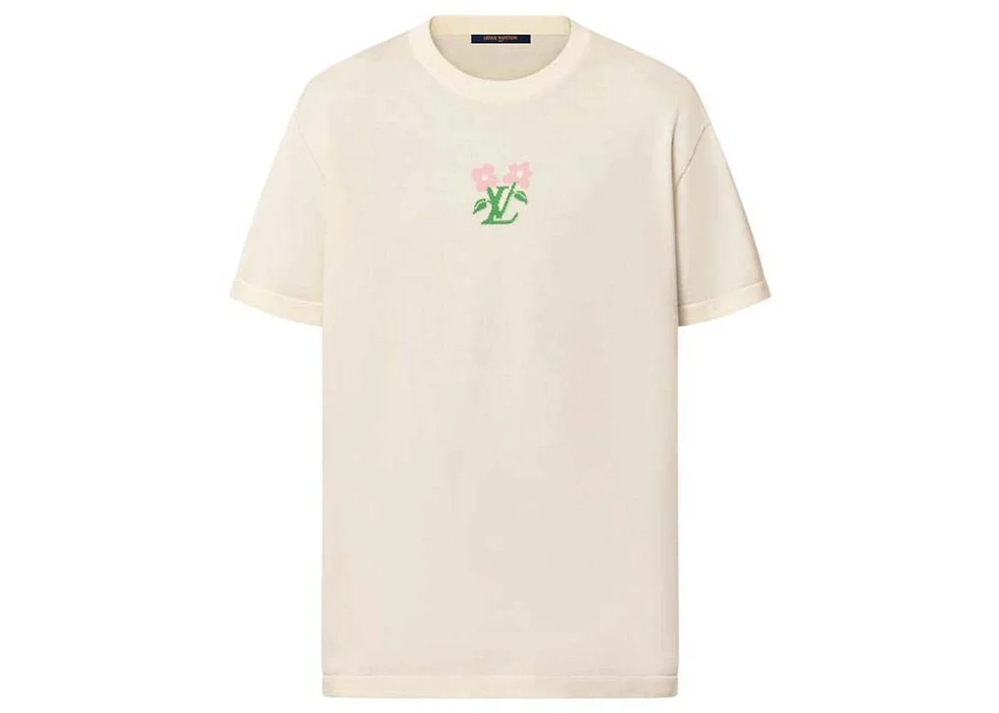 Louis Vuitton by Tyler, the Creator Short-Sleeved Cotton Knitted Crewneck Egg Shell - 1