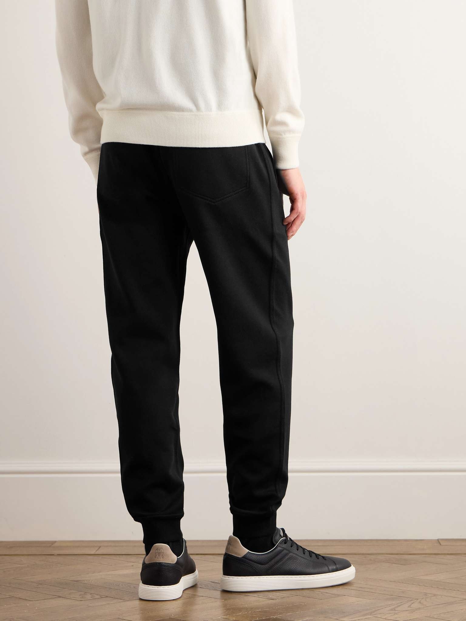 Tapered Cotton-Blend Jersey Sweatpants - 4