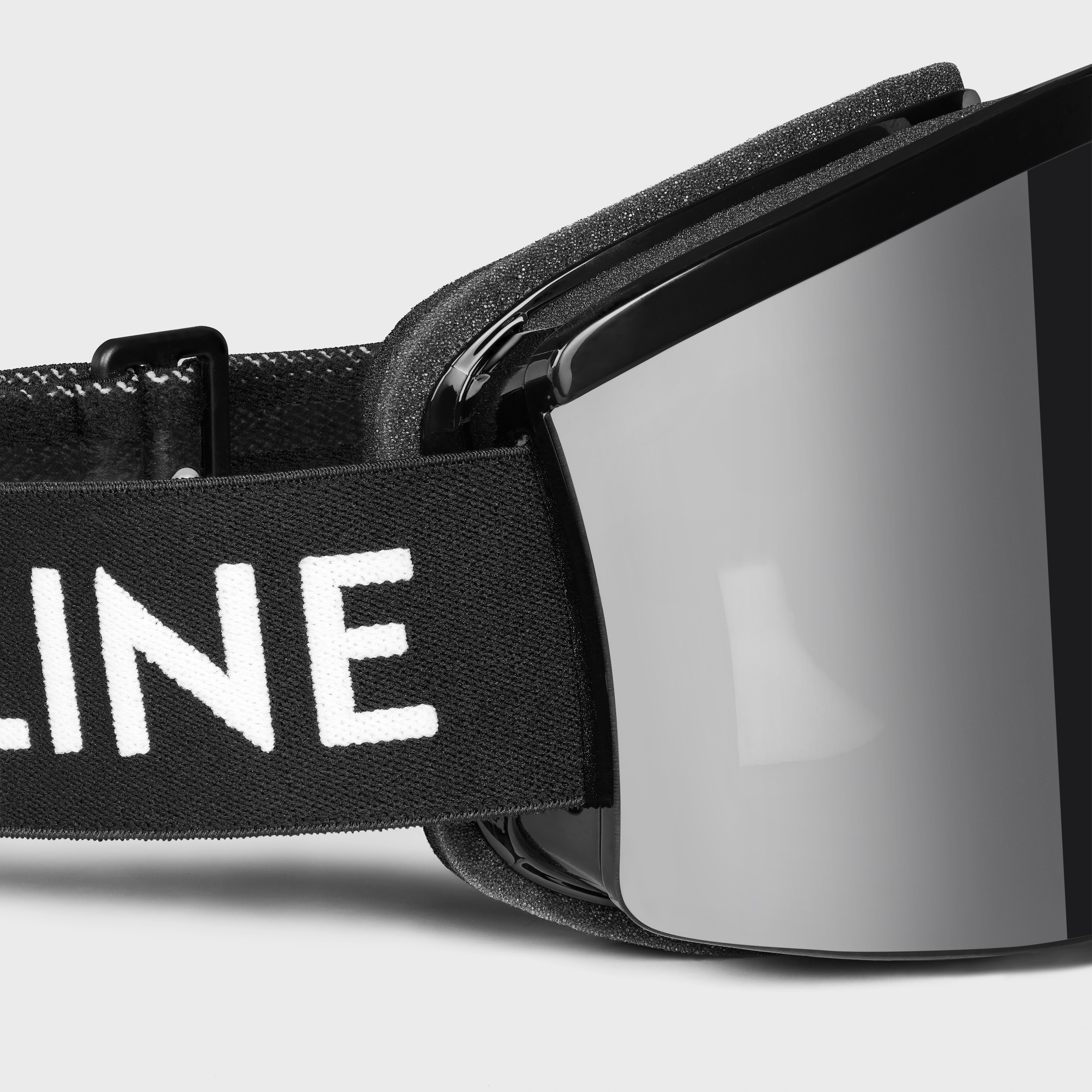 サングラス CELINE SKI MASK IN INJECTED NYLON WITH MIRROR LENSES CELINE CELINE Ski Mask in Injected nylon with Mirror Lenses