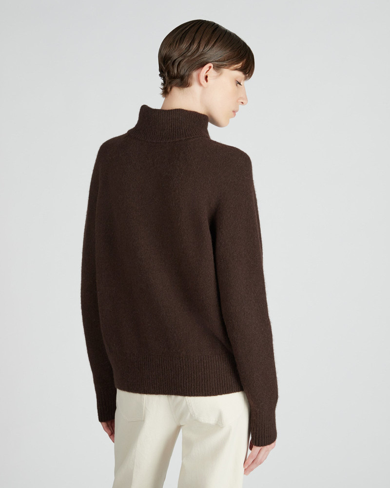 Regular fit polo neck in wool and Alpaca 3
