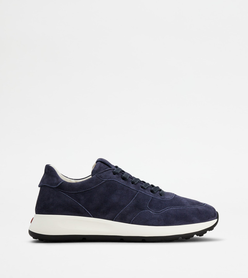 SNEAKERS IN SUEDE - BLUE 1