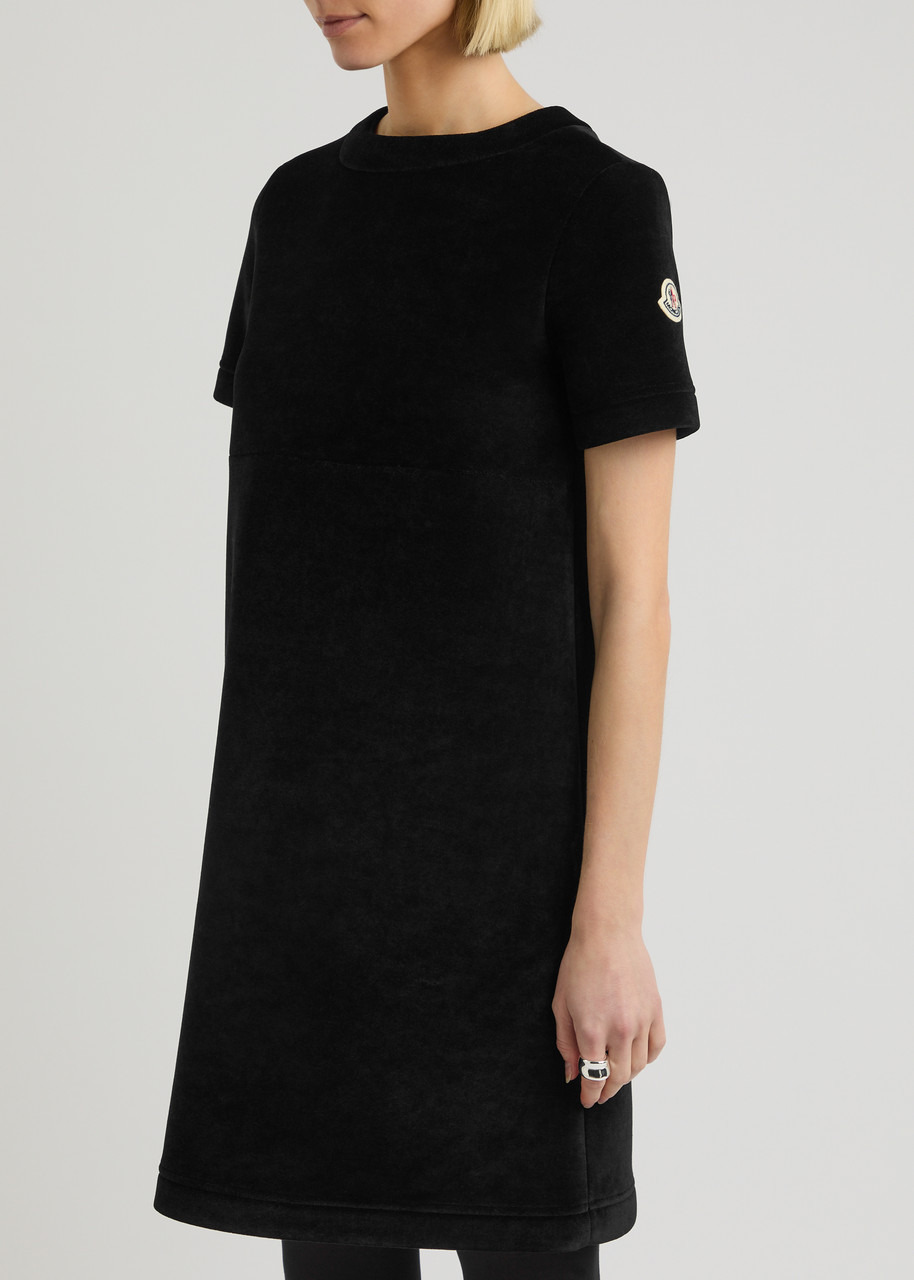 Moncler Logo Velour Mini Dress - 2