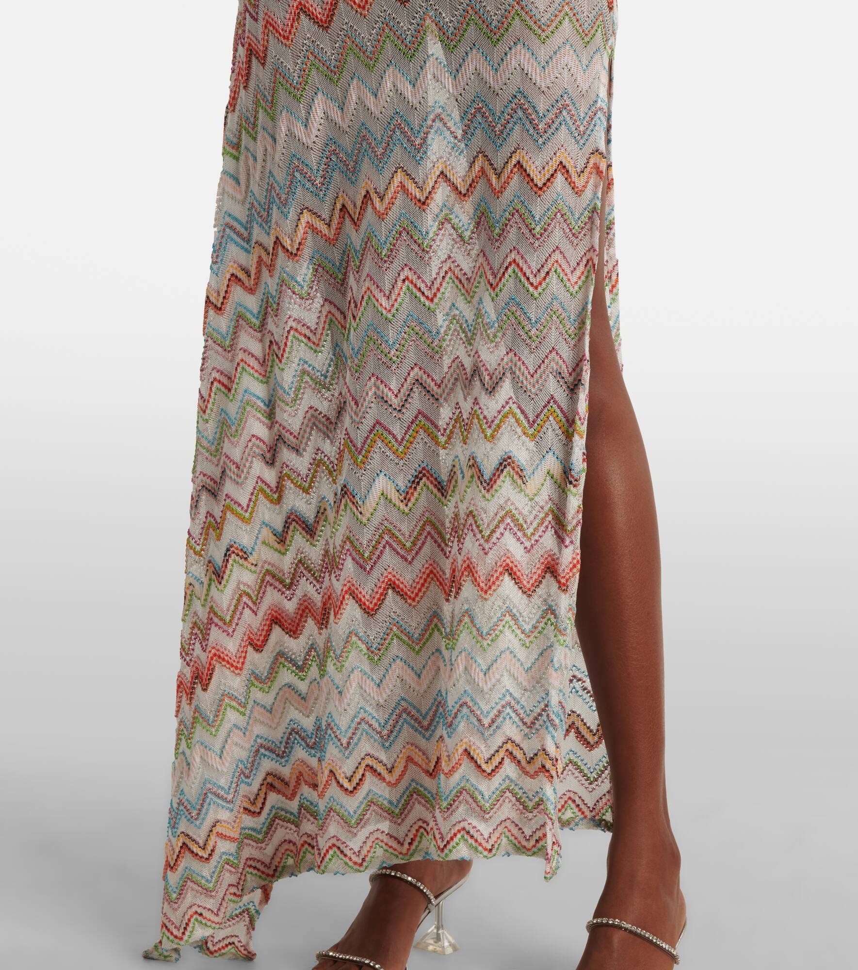 Zigzag crochet maxi dress - 5