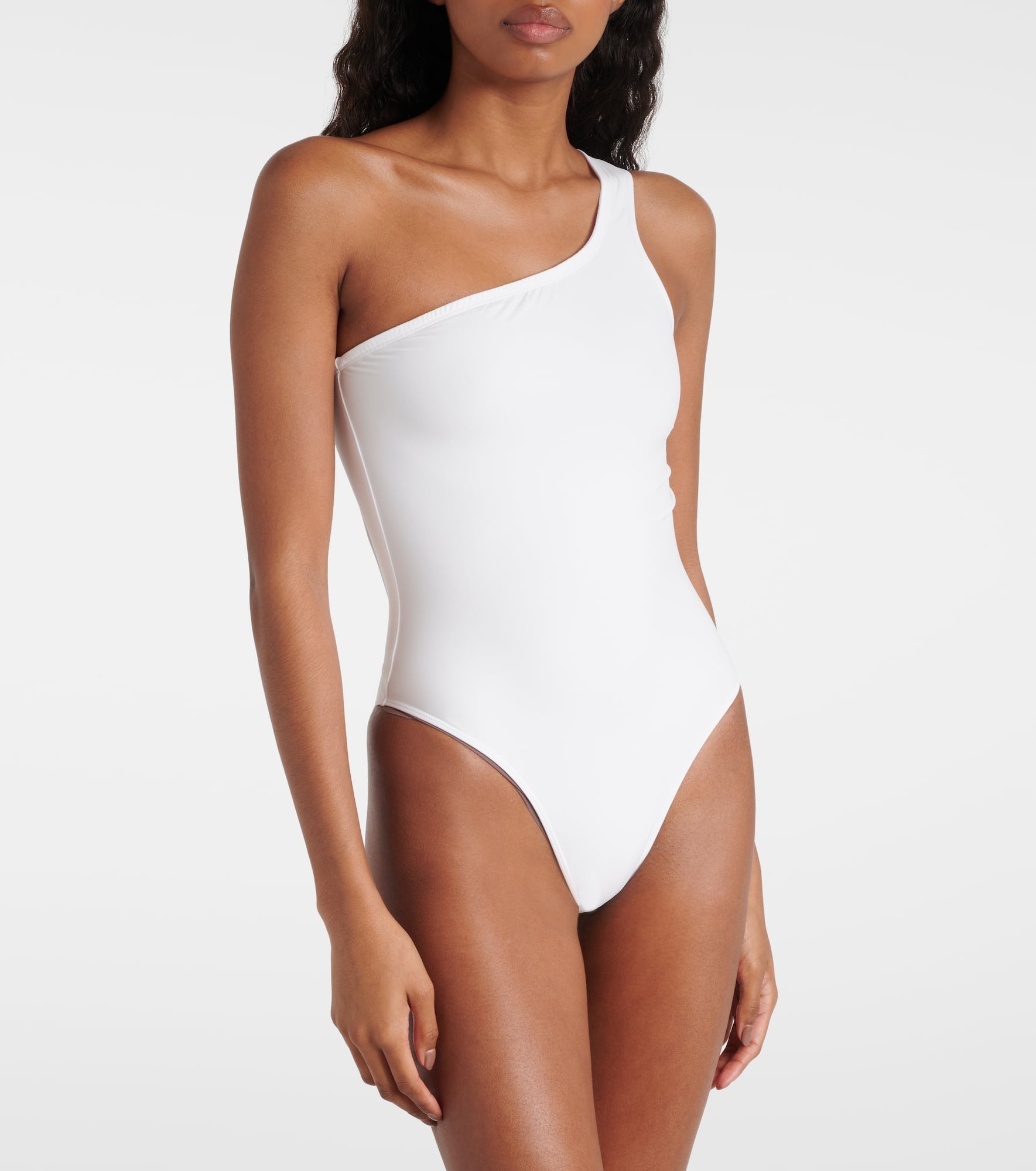 Sage cutout one-shoulder swimsuit - 2