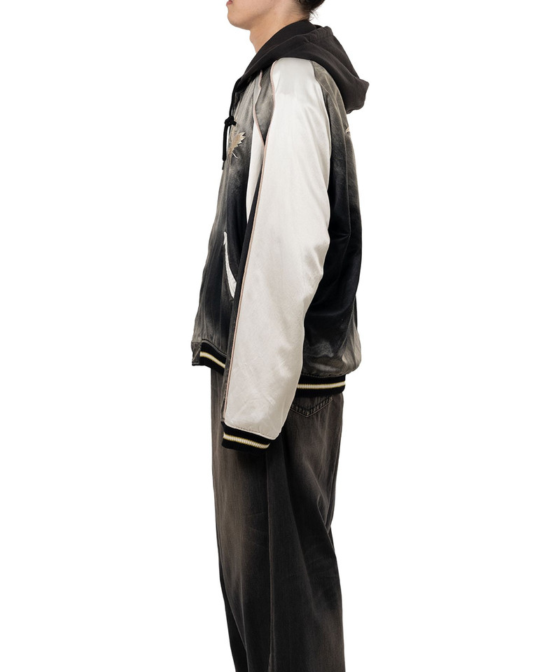 Reversible Hoodie Layered Souvenir Jacket 4