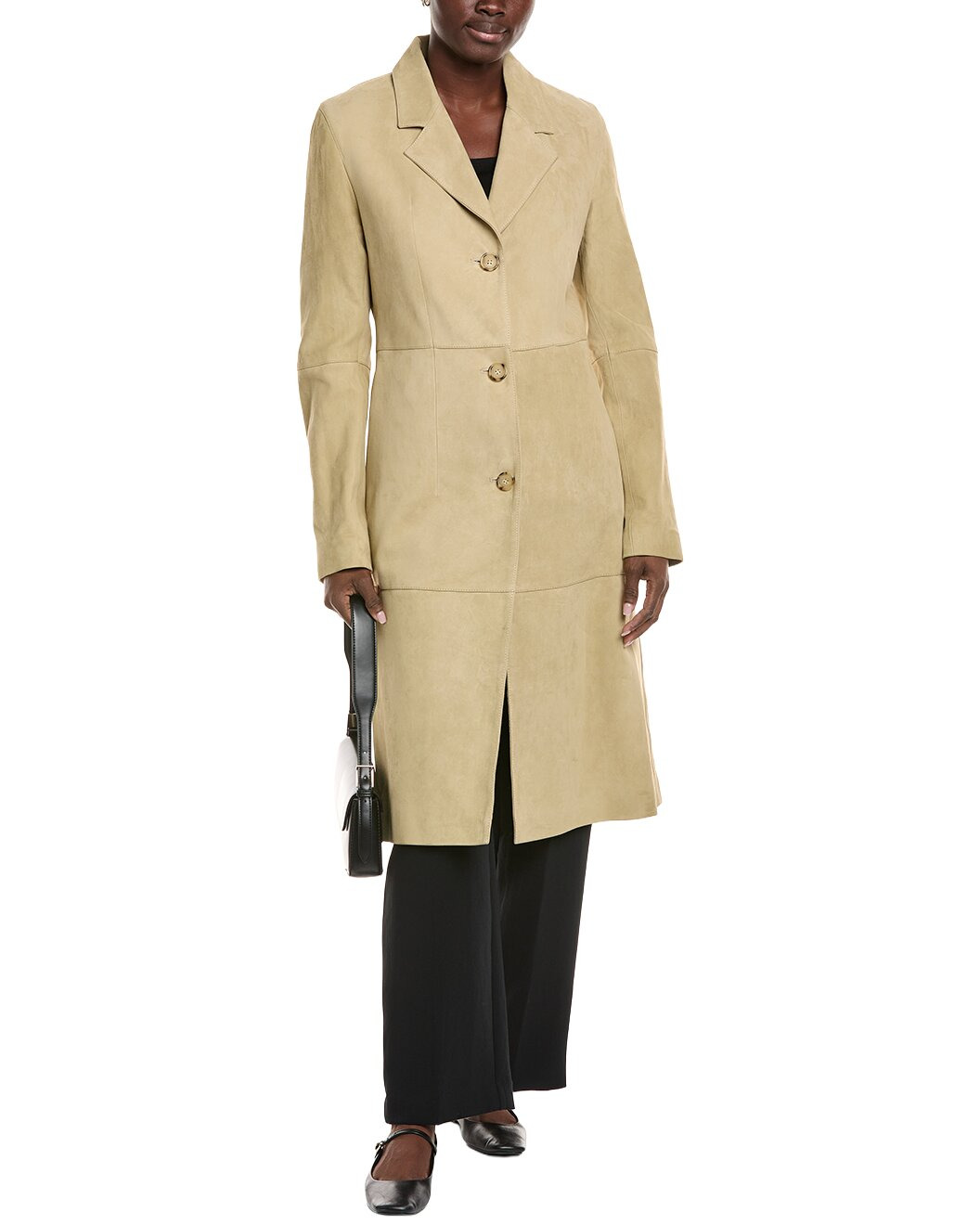 TOTEME Cinched Suede Coat - 1