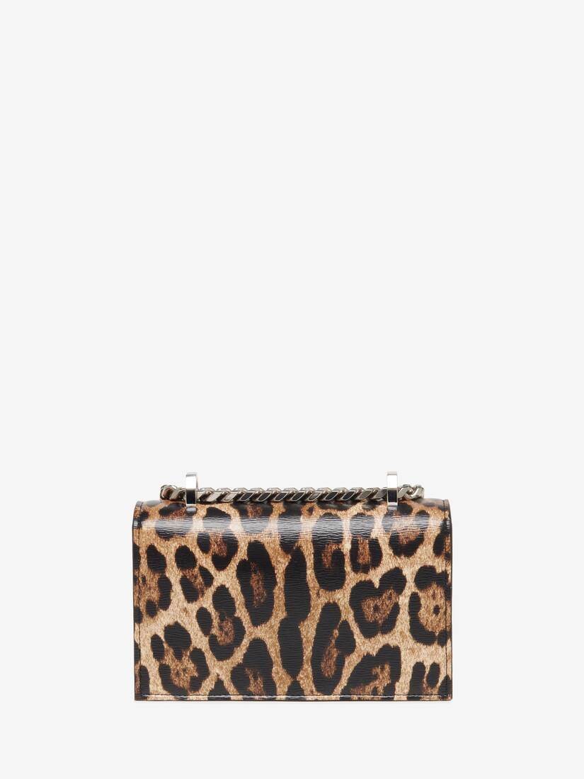 Women's Mini Jewelled Satchel in Natural/black - 3