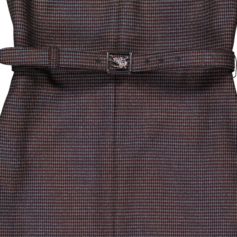 Burberry Macy EKD Belted Sleeveless Wool Dress, Brand Size 4 ( US Size 2 ) - 7