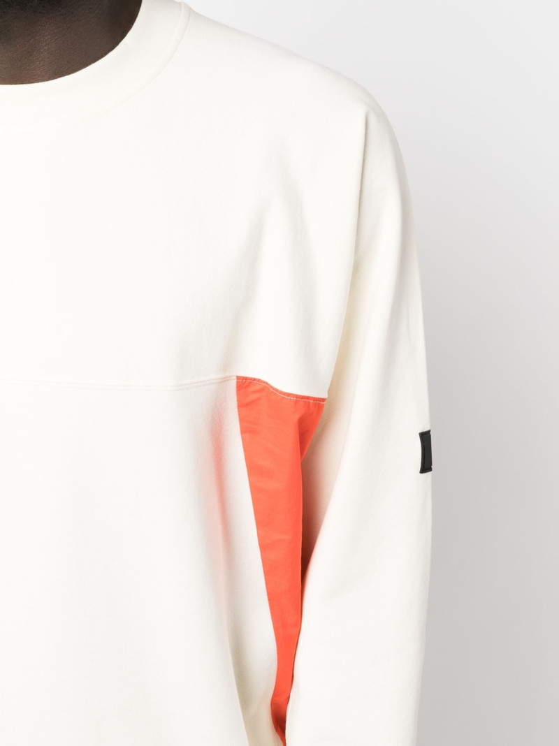 logo-patch crew-neck sweatshirt 5