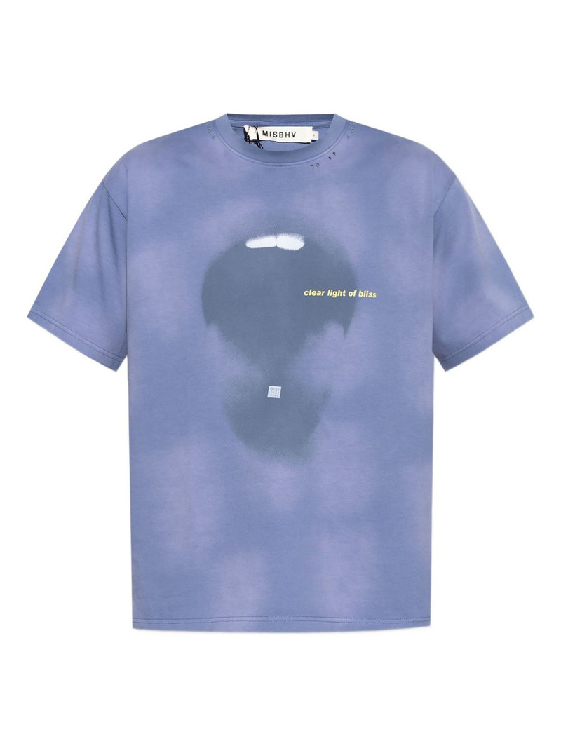 distressed-effect T-shirt 1