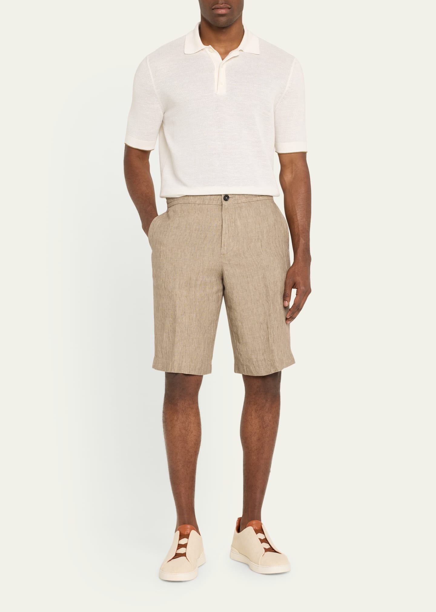 Men's Delave Linen Drawstring Shorts - 2