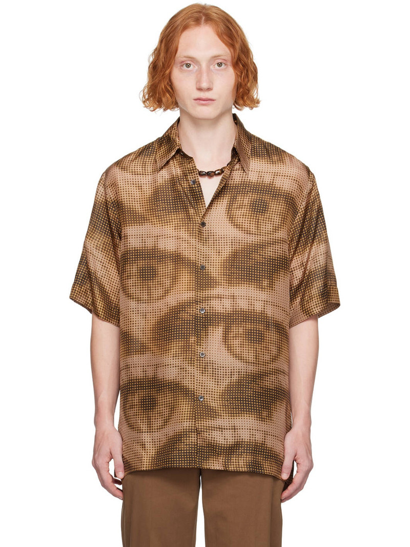 Khaki Graphic Shirt - 1