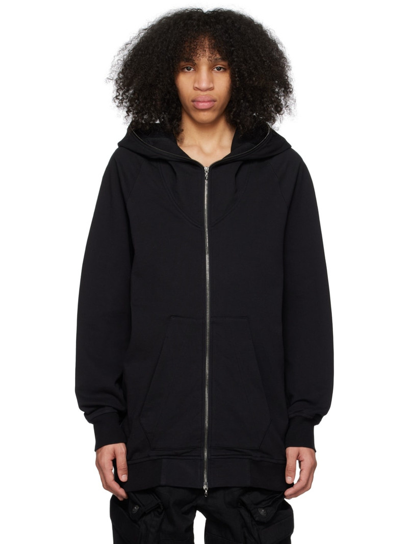Black Extended Hoodie 1
