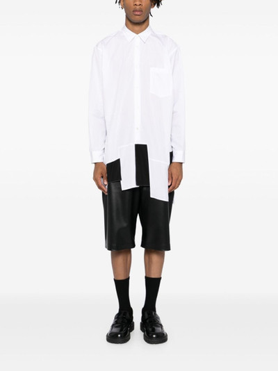 Comme des Garçons Homme Plus asymmetric long-sleeved shirt outlook