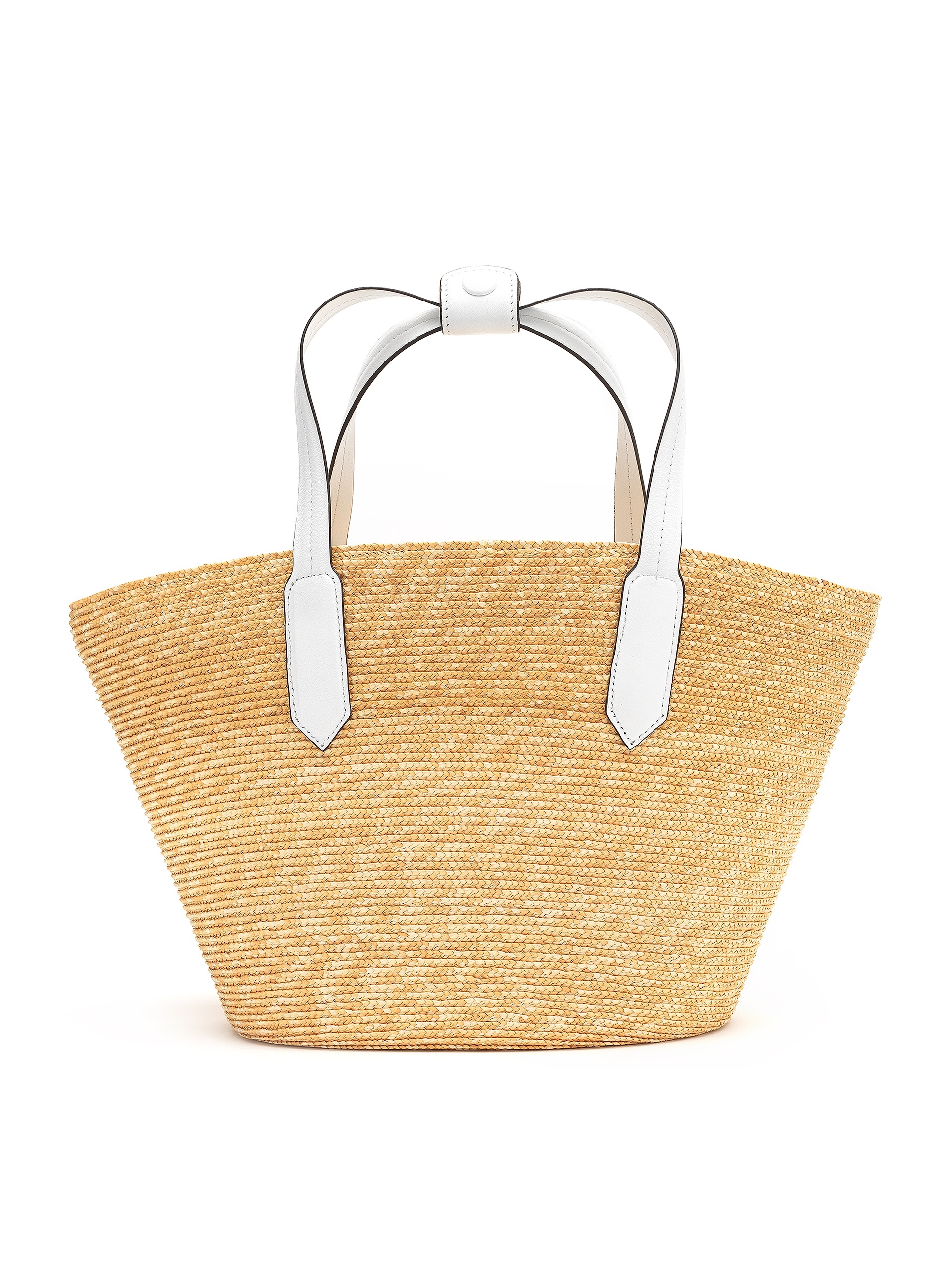 SMALL TULIP RAFFIA TOTE - 3