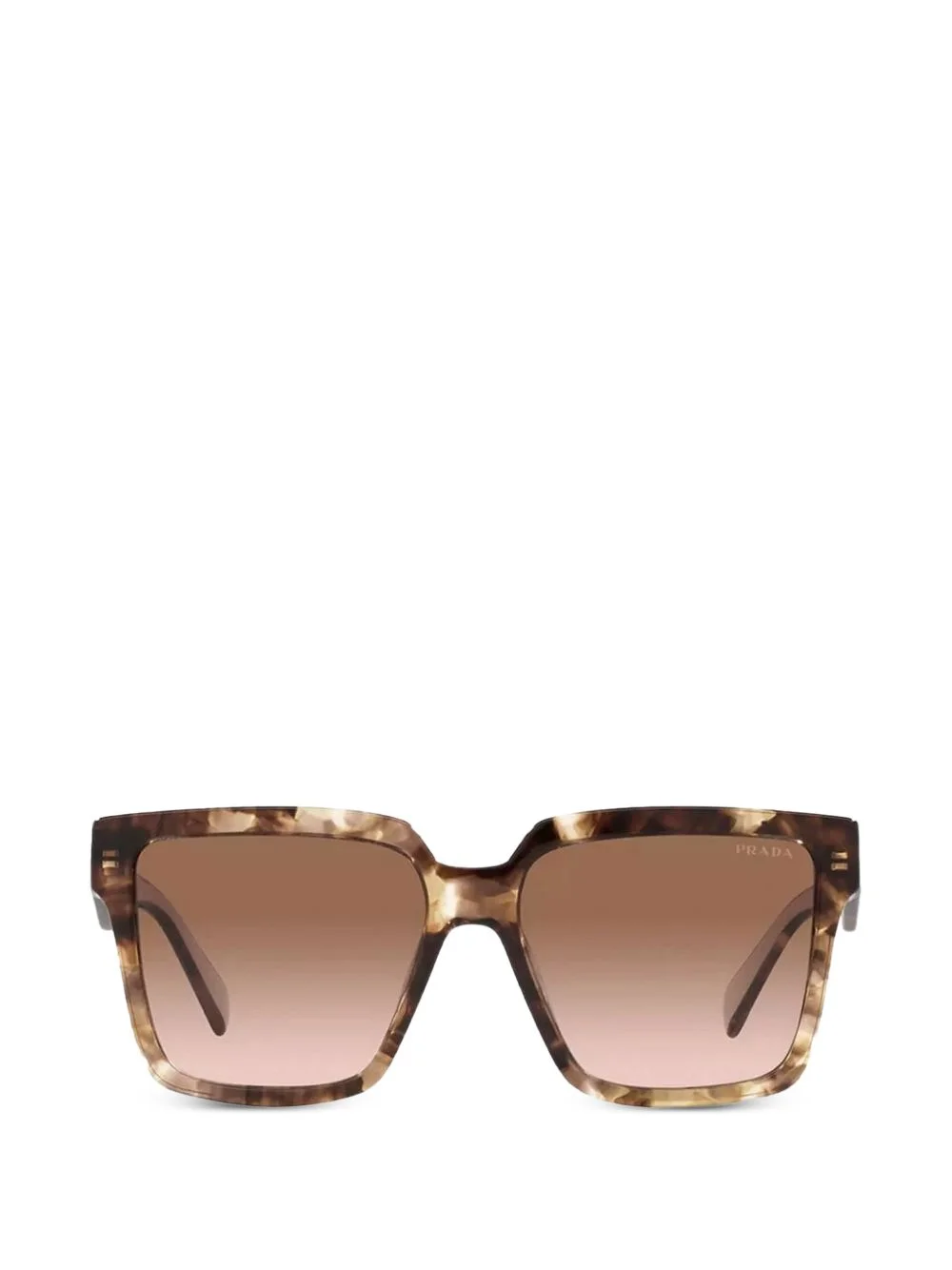 square-frame logo sunglasses - 1