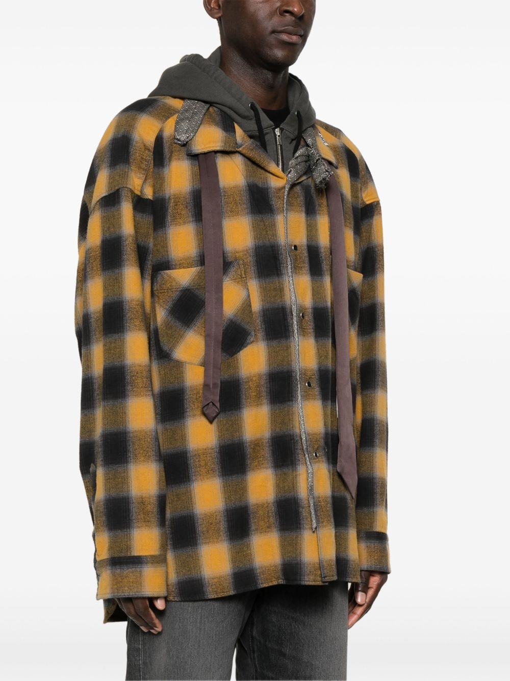 plaid-check shirt - 3