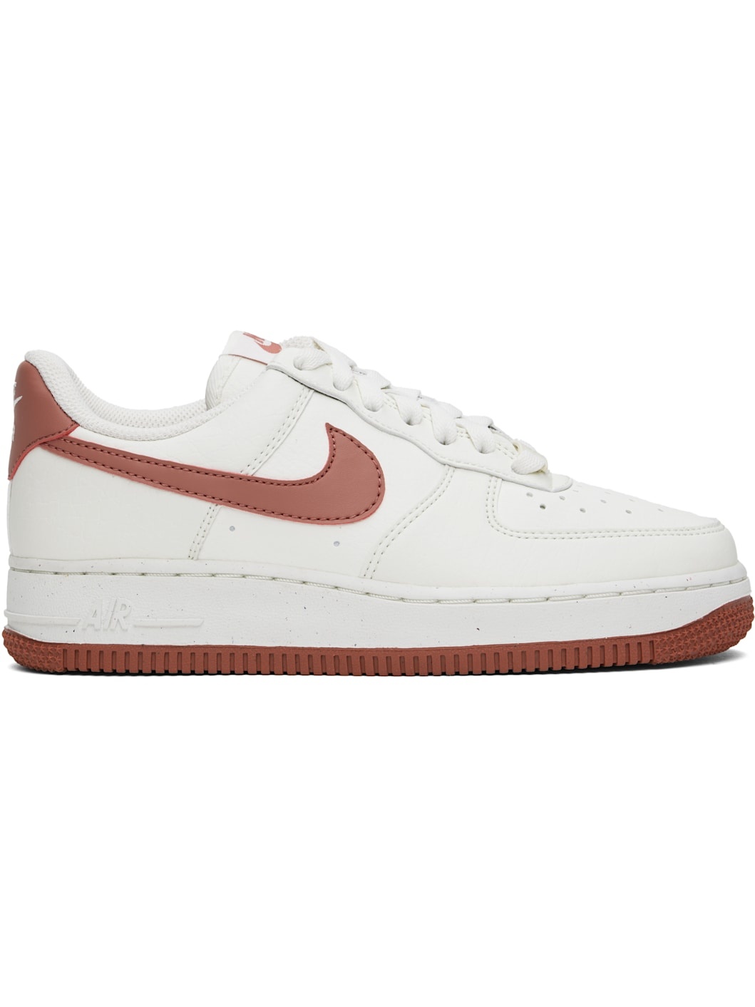 White & Pink Air Force 1 '07 Sneakers - 1