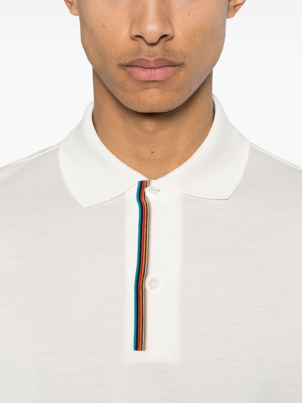 Signature Stripe-trim polo shirt - 5