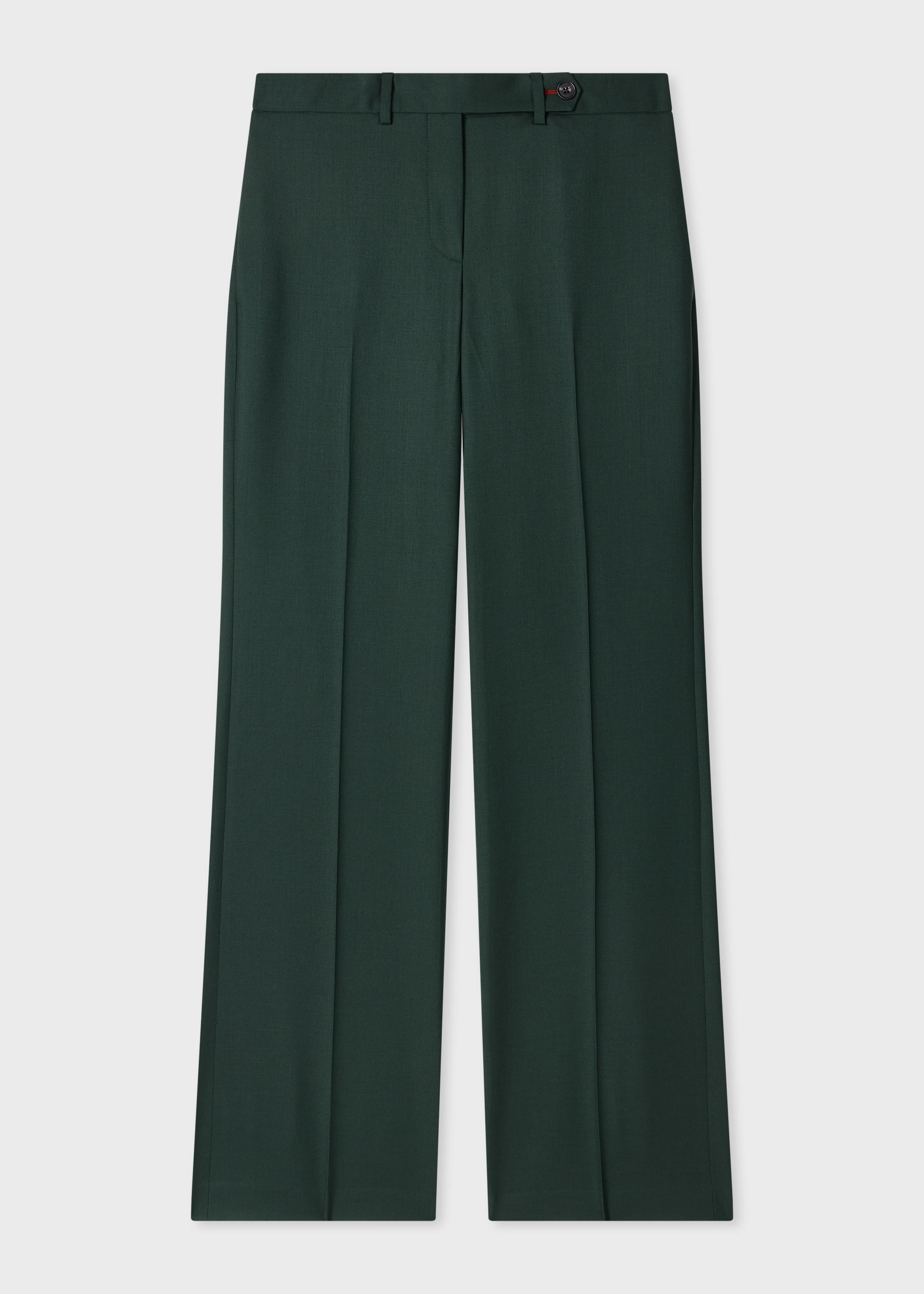 Women's A Suit To Travel In - Dark Green Bootcut Trousers - 1