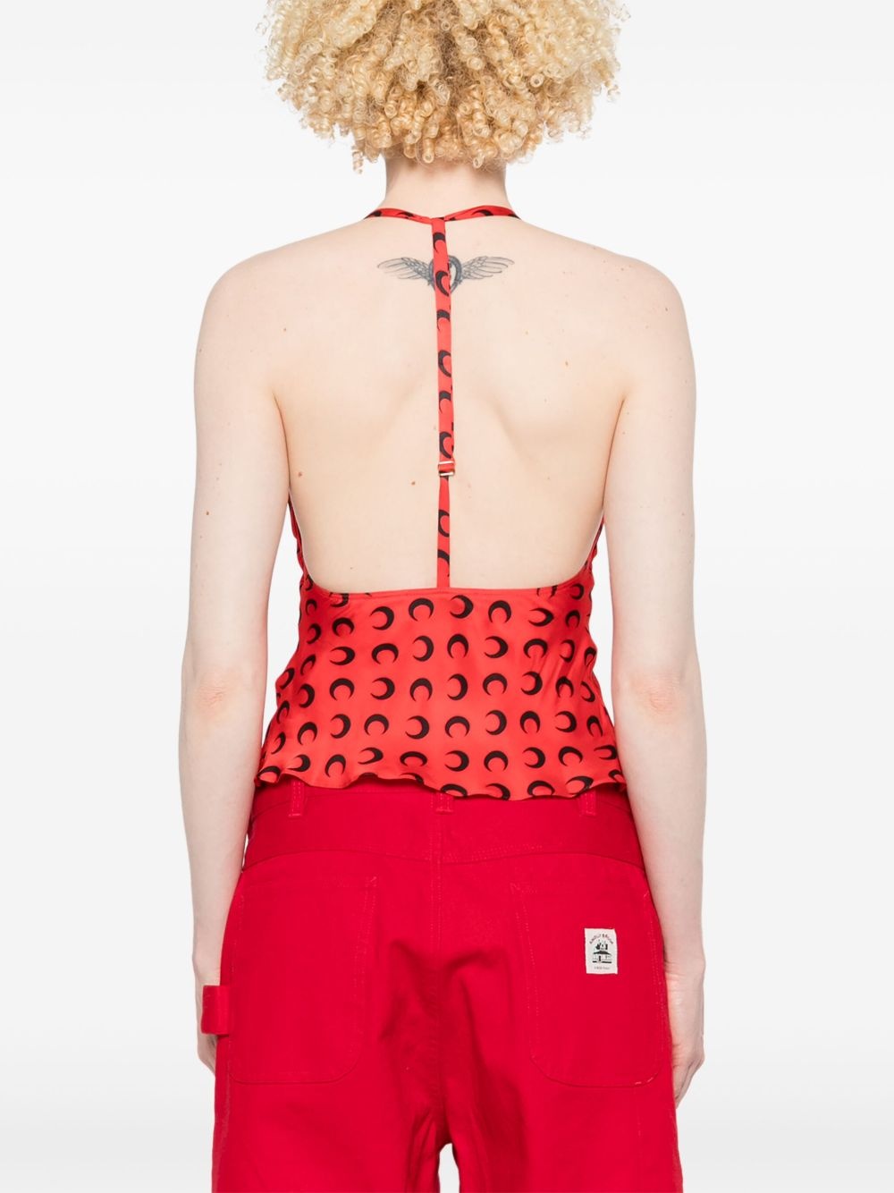 crescent moon-print top - 4