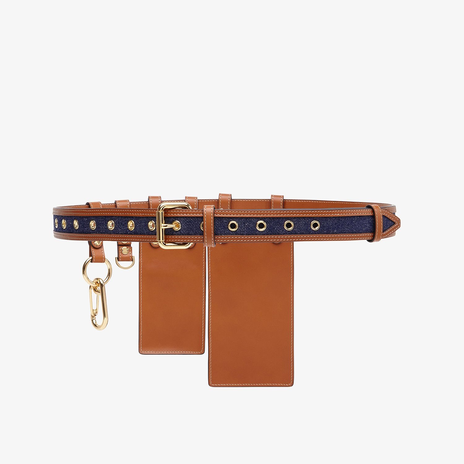 Brown leather belt - 2