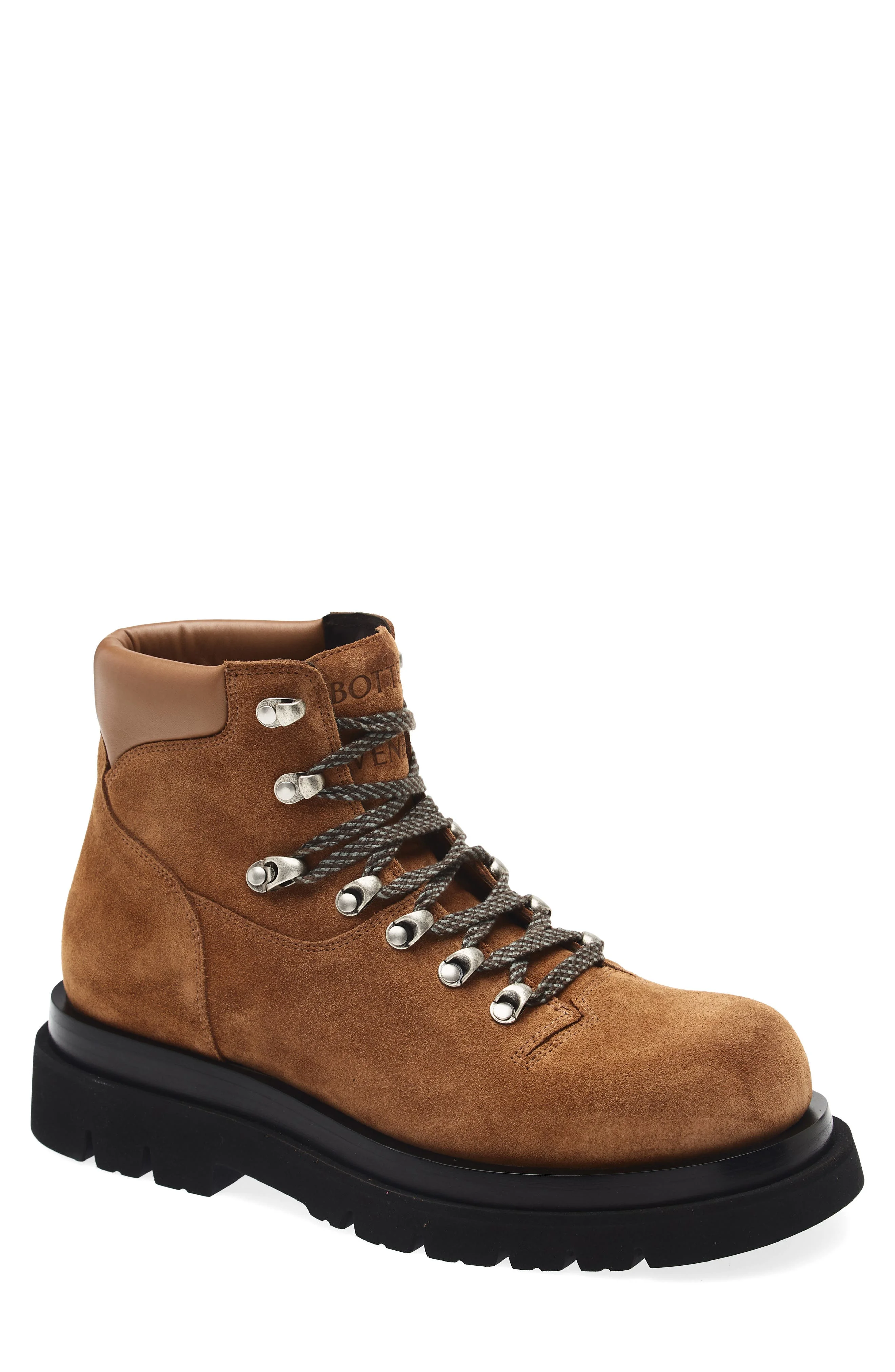 Bottega Veneta Boston Hiking Boot in 7665 Caramel at Nordstrom - 1