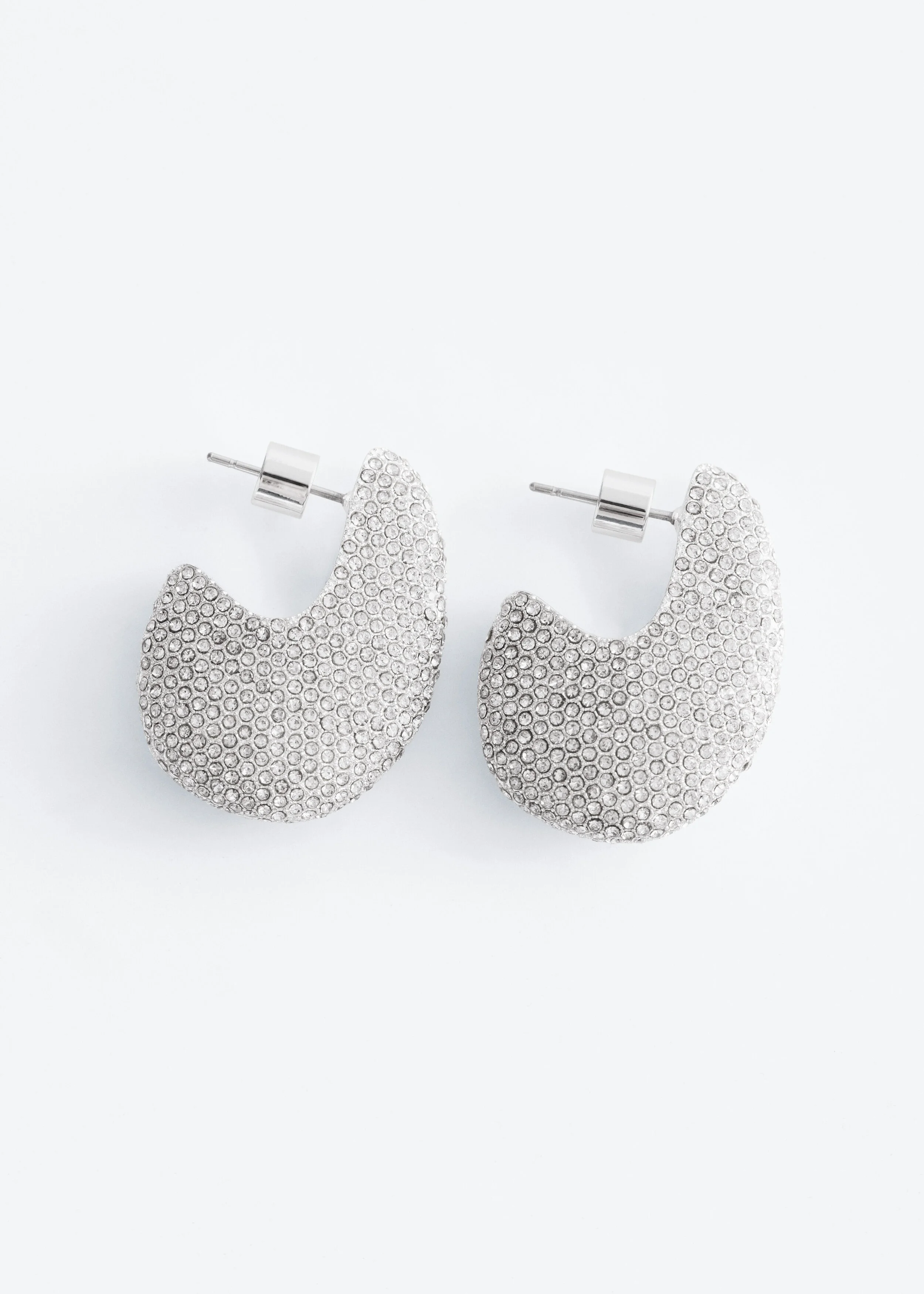 Rhinstone Drop Earrings - 1