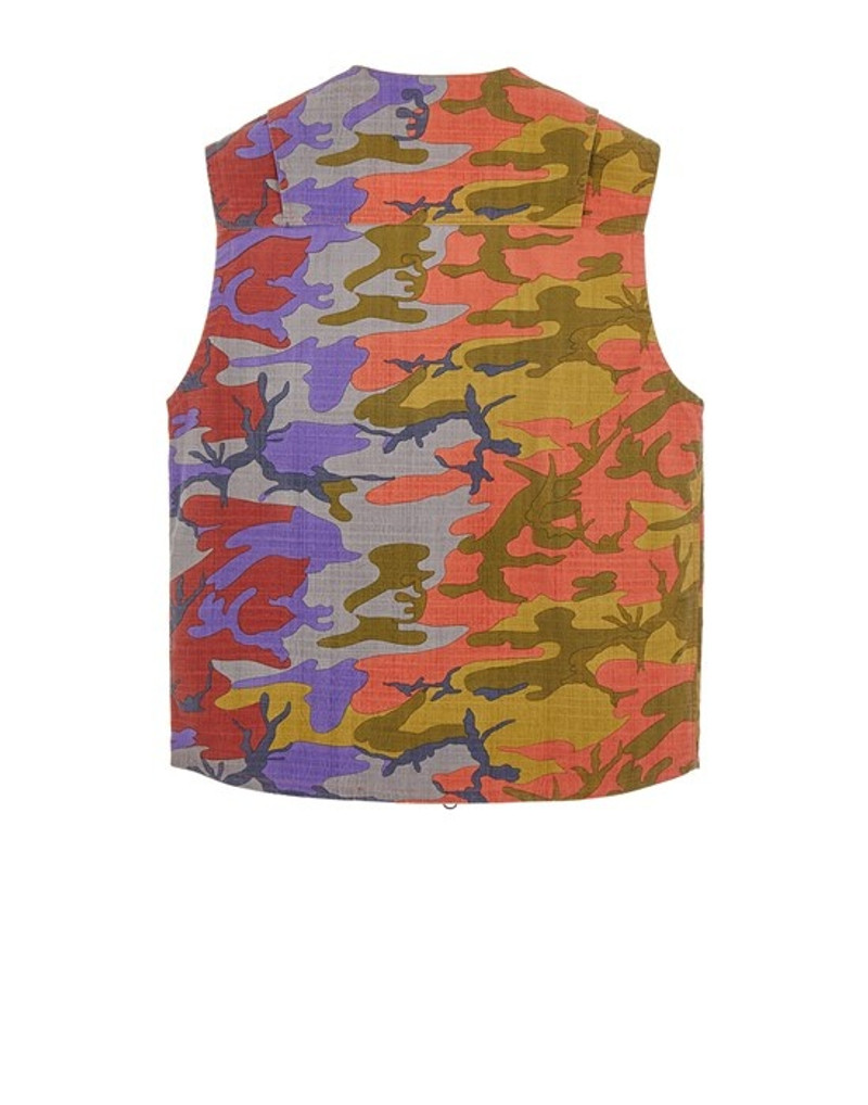 Stone Island G11E6 S.I. HERITAGE CAMO RIPSTOP NYLON BRICK RED outlook