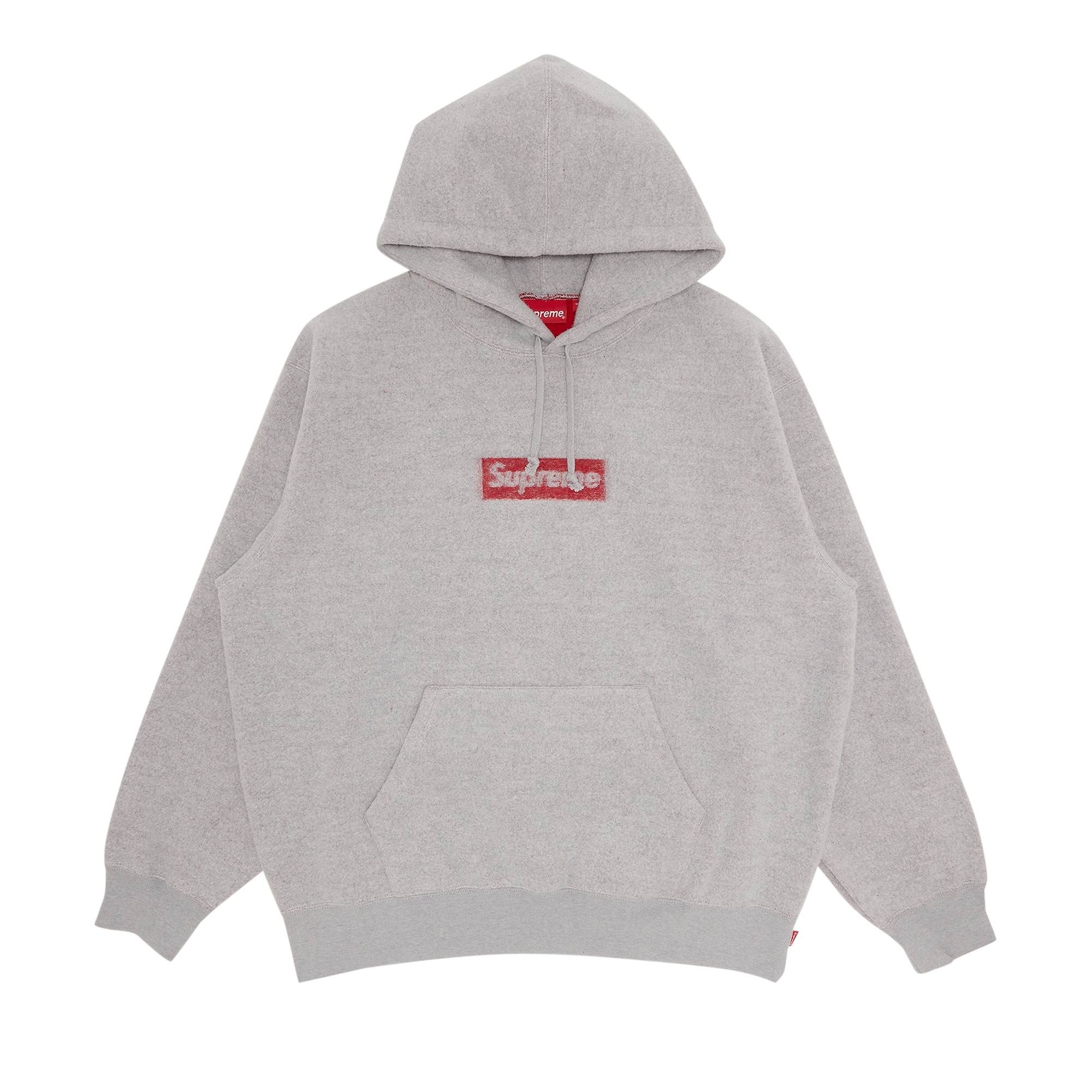 Supreme Inside Out Box Logo Hooded Sweatshirt 'Heather Grey' - 1