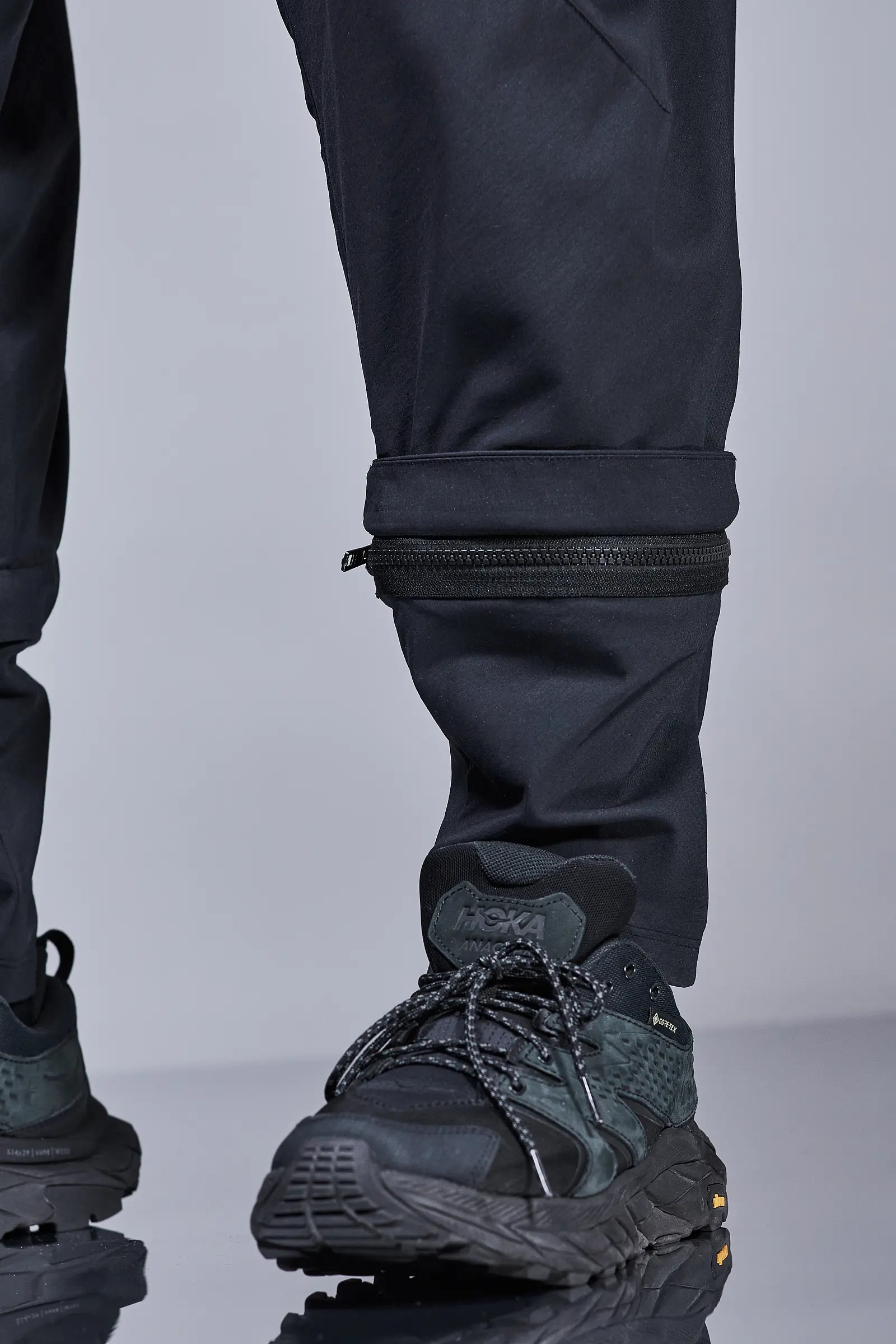 P30A-M Nylon Stretch Ultra Wide Web Belt Cargo Trouser Black - 26