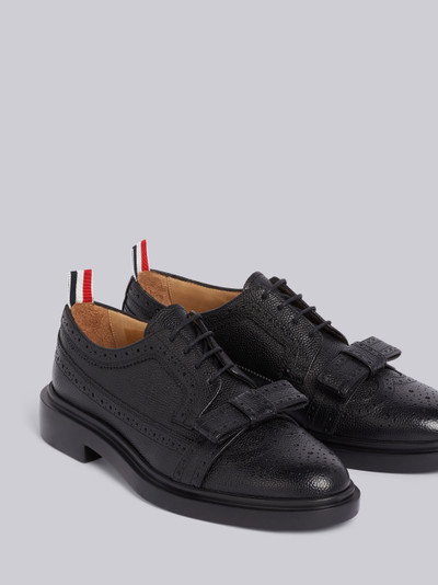 Thom Browne Black Pebbled Bow Detailing Brogue outlook