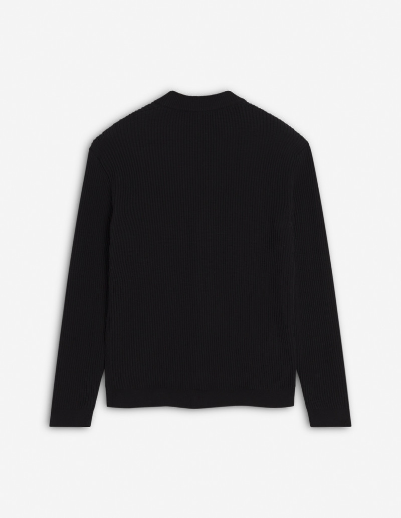 MAISON KITSUNE HANDWRITING COMFORT RIBBED CARDIGAN 6