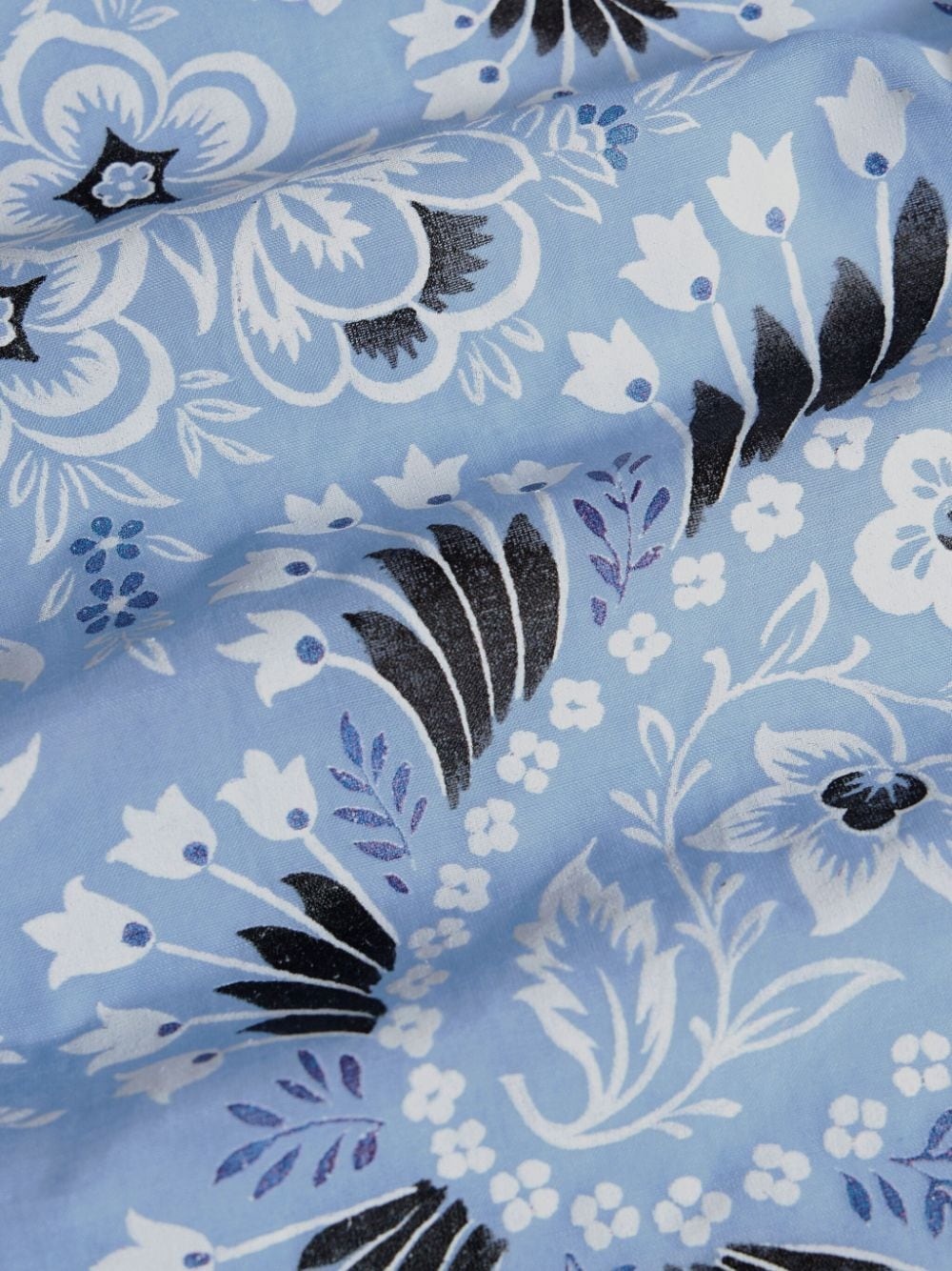 paisley-print cotton blend shirt - 6