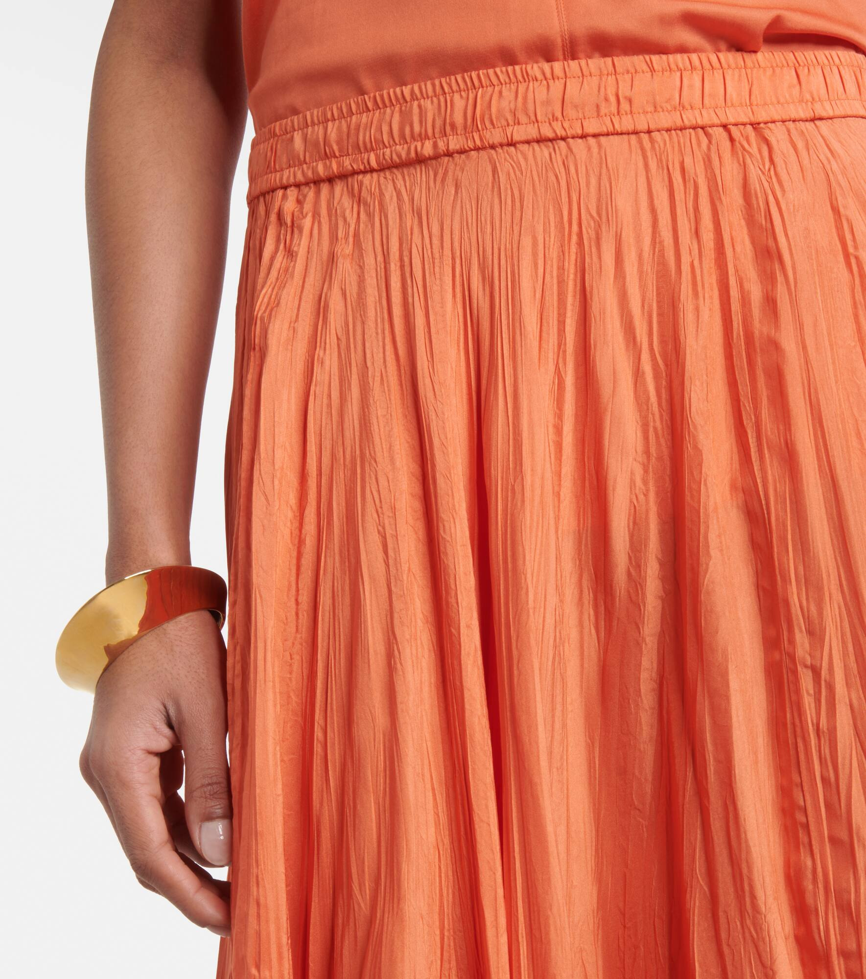 Sully silk midi skirt - 4