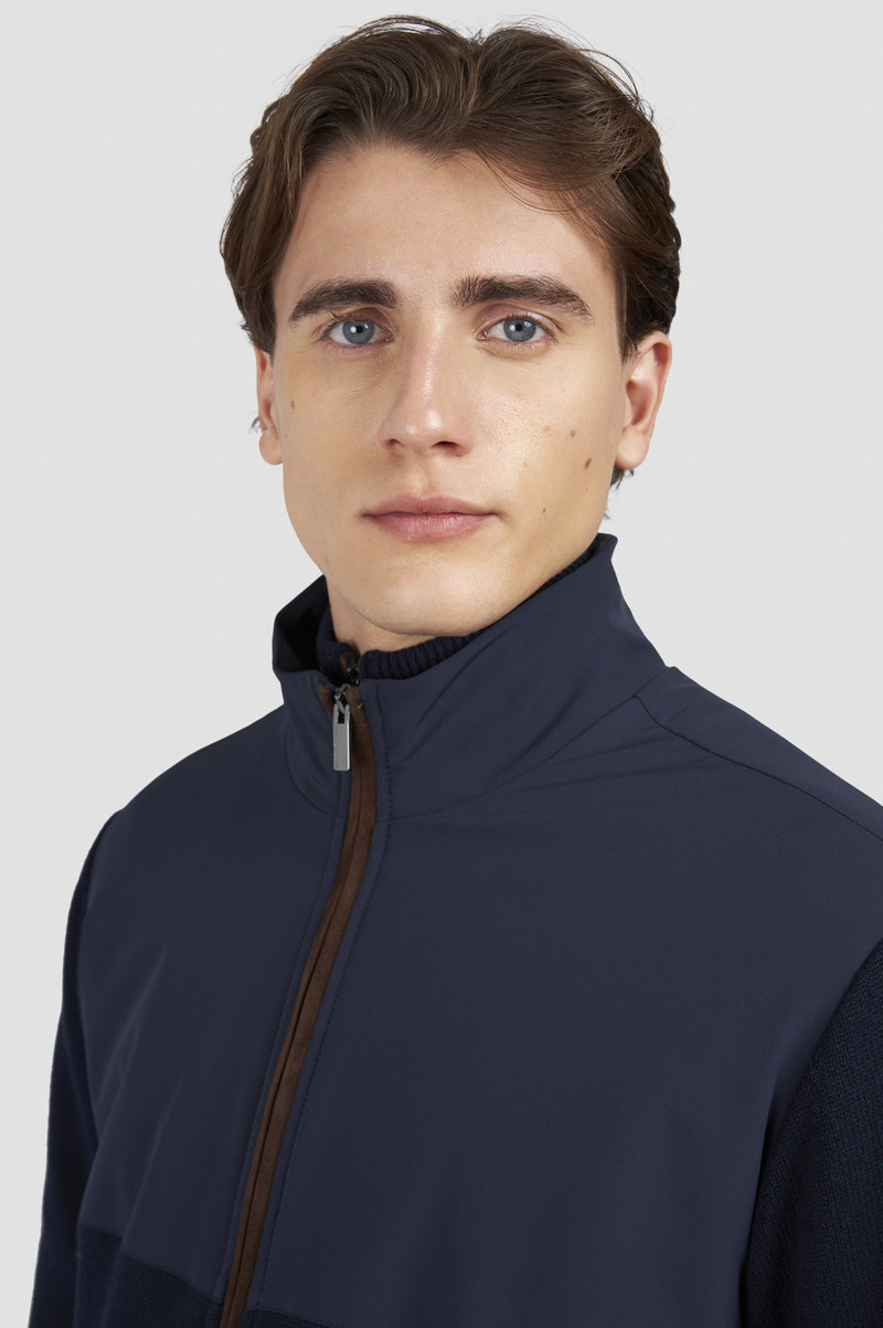 HYBRID JACKET IN WOOL AND CASHMERE WITH SUEDE AND TYPHOON® RE-4X4 STRETCH DETAILS 4