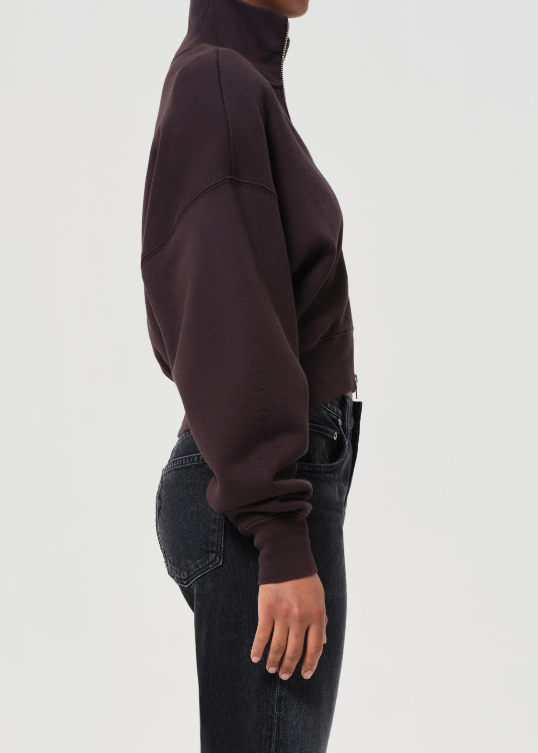 DARBY ZIP UP IN CHOCOLATE - 3