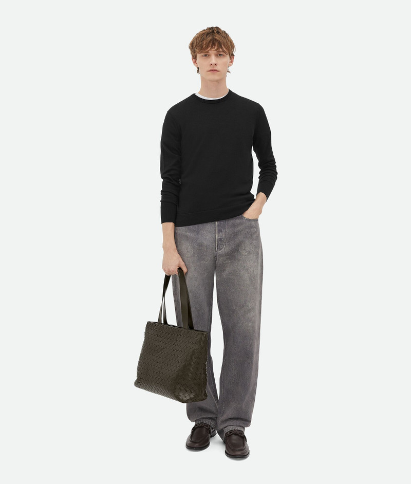 Bottega Veneta Small Intrecciato Zipped Tote outlook