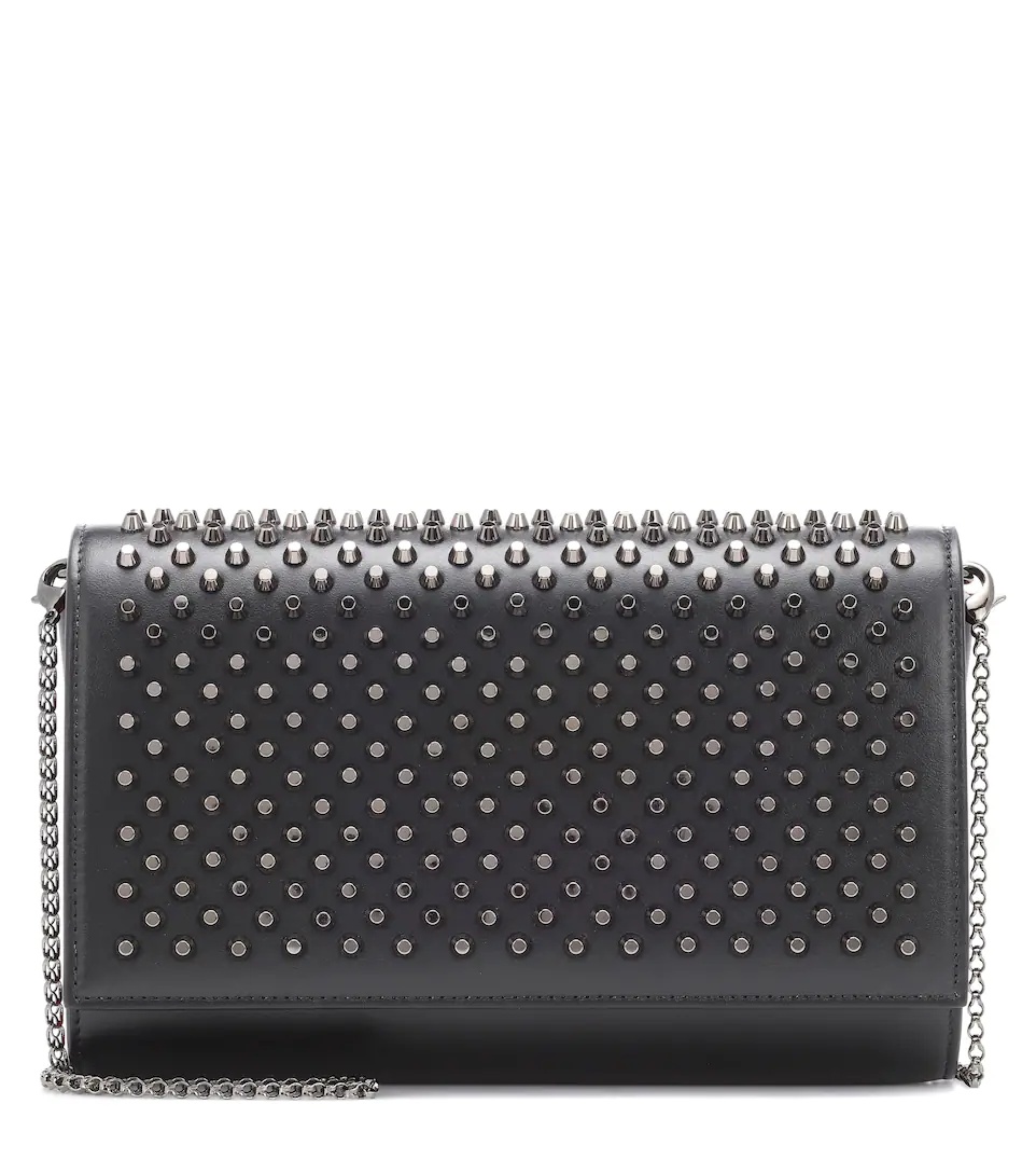 Paloma embellished leather clutch - 1