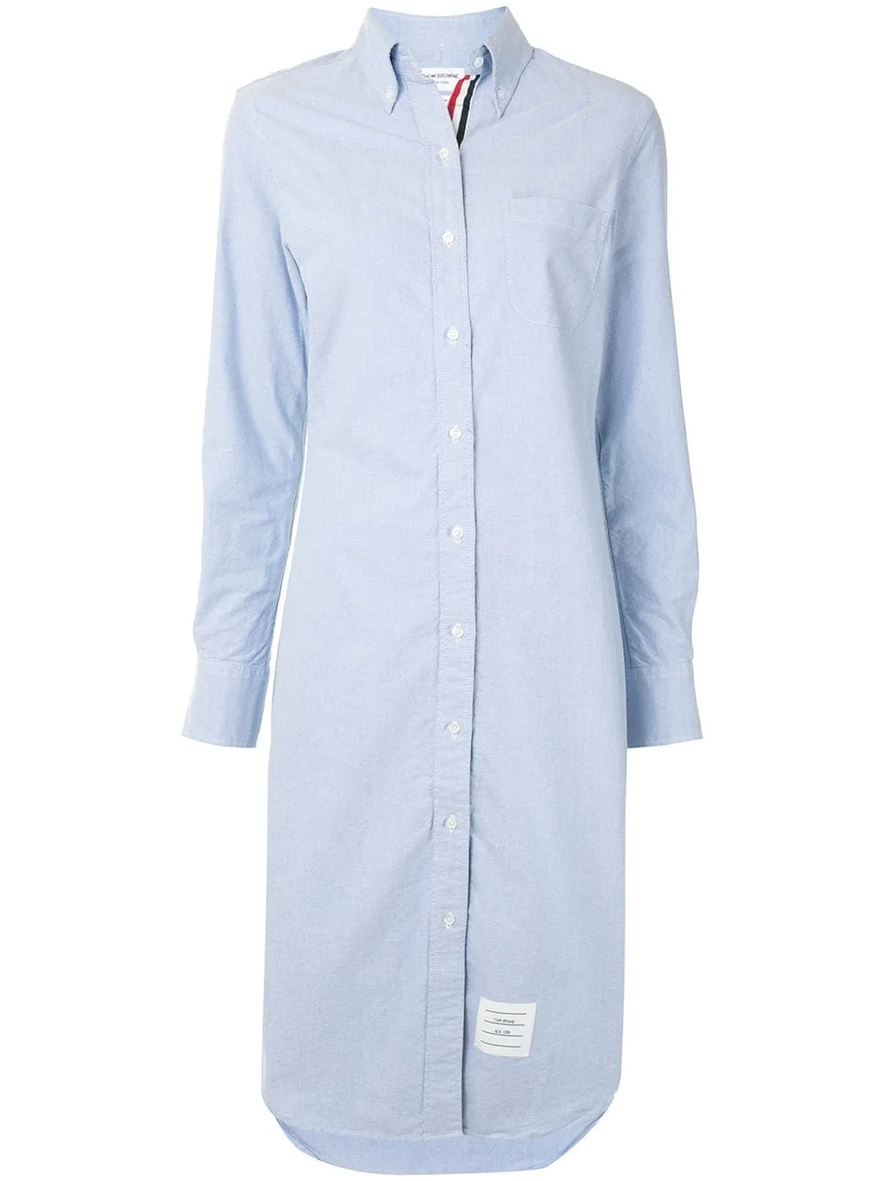 Oxford knee-length shirtdress - 1
