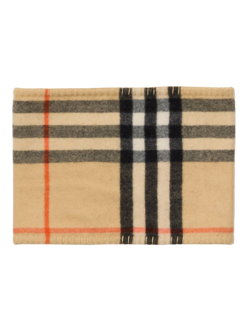Burberry checked cashmere snood outlook