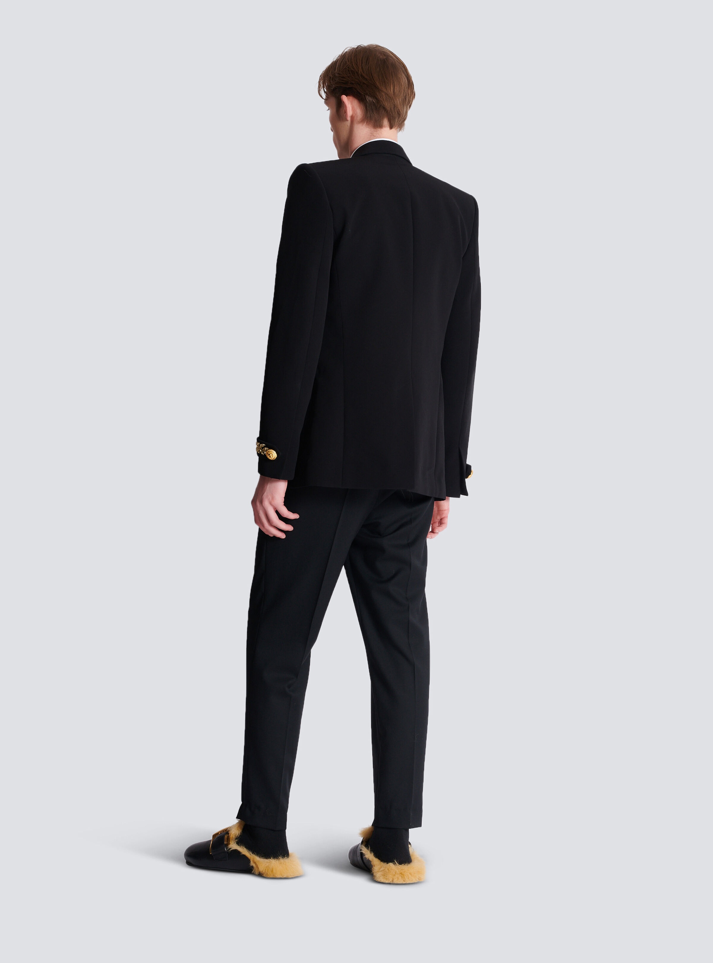 Embroidered crepe jacket - 4