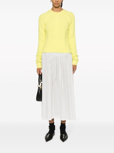 REDValentino cable-knit crew-neck jumper outlook