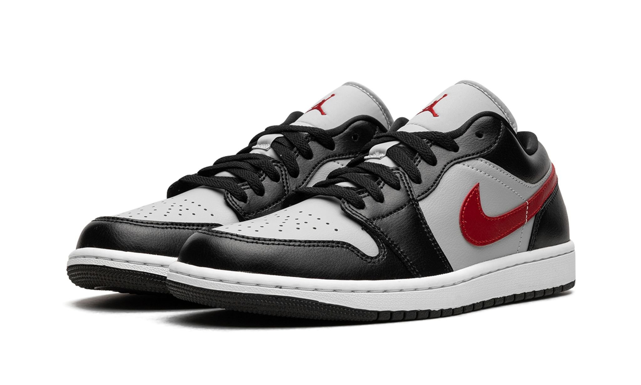 Air Jordan 1 Low WMNS "Black / Grey / Red" - 2