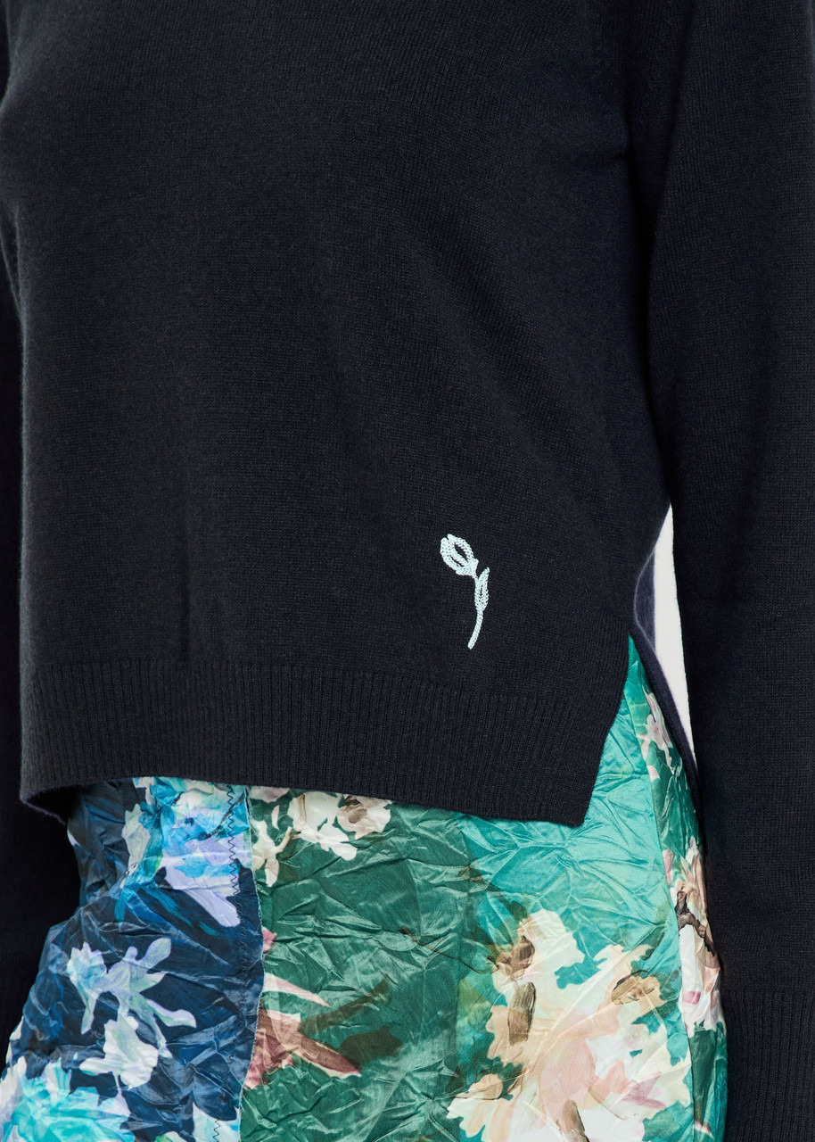 Erdem Floral-embroidered Cashmere-blend Jumper - 4