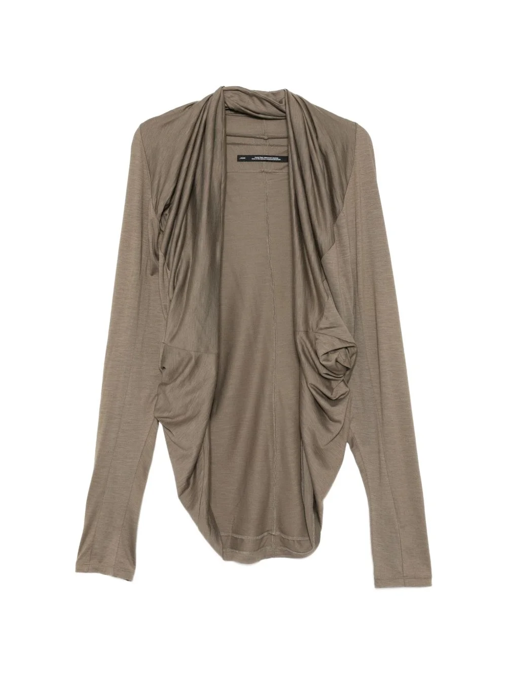 draped panelled cardigan - 1