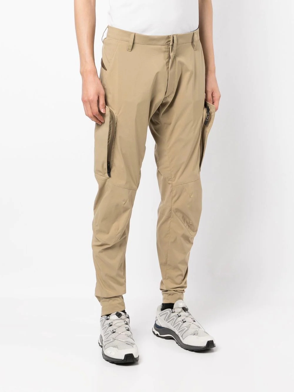 articulated cargo-pocket detail trousers - 3