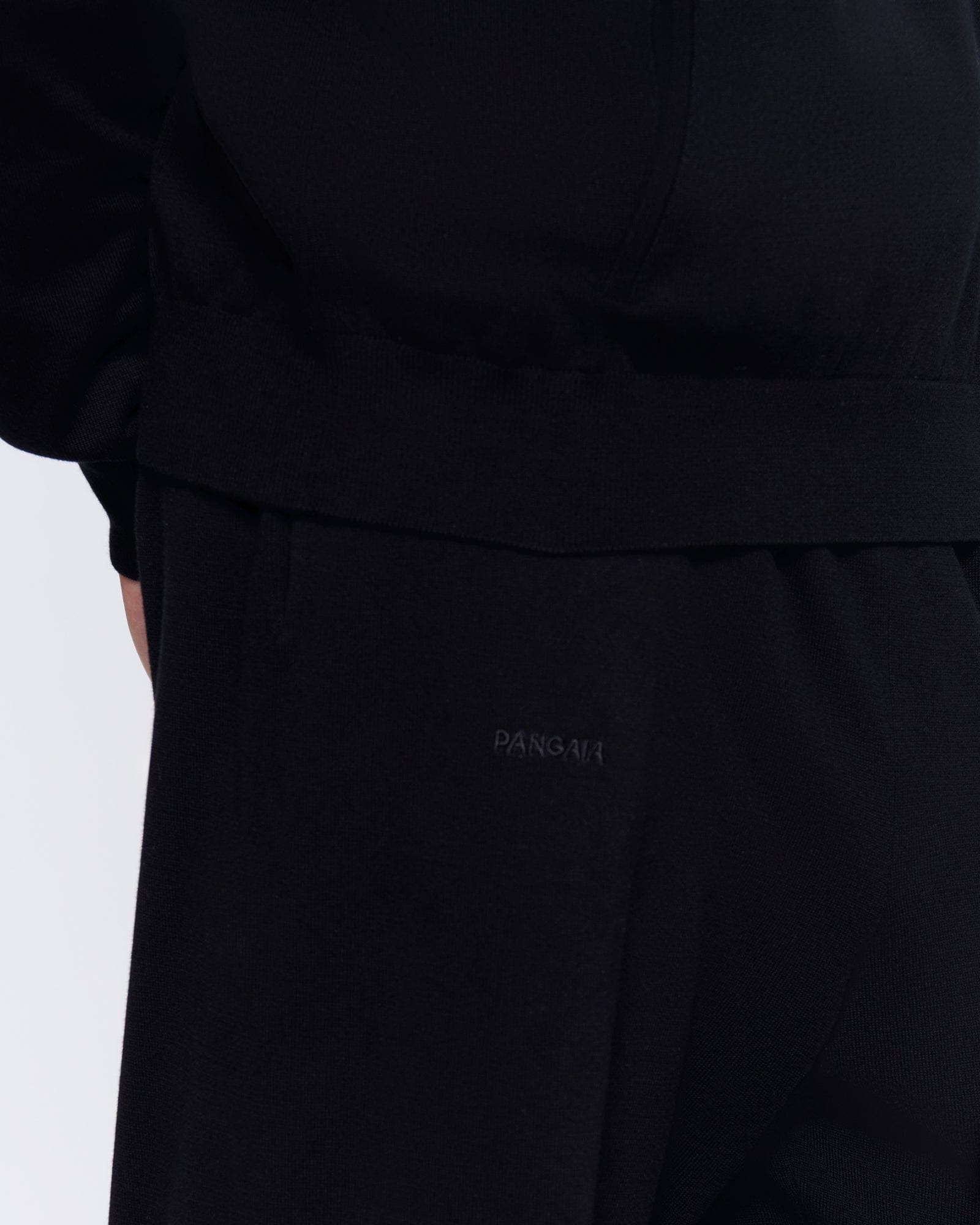 Mens DNA Knitted Straight Leg Track Pants - Black - 4