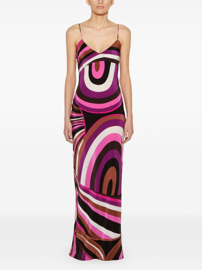 PUCCI Iride-print silk dress outlook