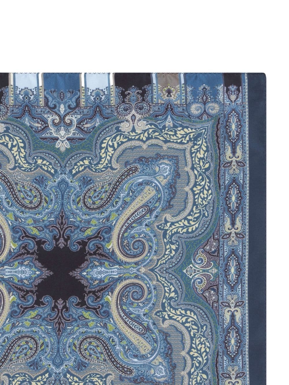 abstract-print silk pocket square - 2